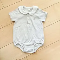 ホワイト 襟付きロンパース 70サイズ