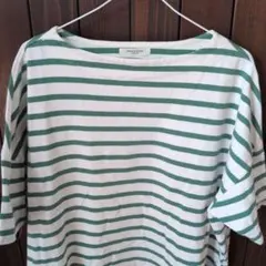 FREAK'S STORE ストライプ 五分袖Tシャツ