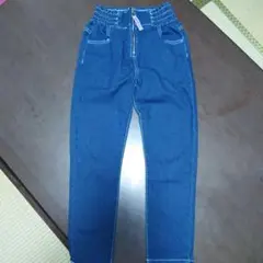 ハイウエスト スキニー デニム パンツ 140cm