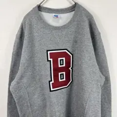 USA古着 Russell ラッセル スウェット 刺繍 グレー