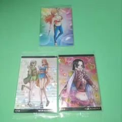 ⑫㊳ ワンピース ナミ キャロット ハンコック ウエハース カード