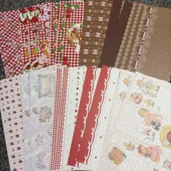 国内作家様 デザインペーパー 素材シート コラージュシート おすそ分け ⑫