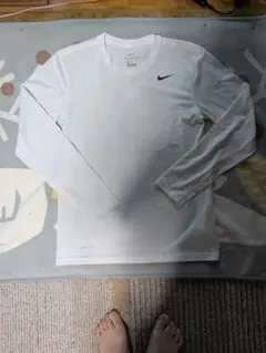 Nike THE NIKE TEE DRI-FIT ロンT スポーツウェア 白