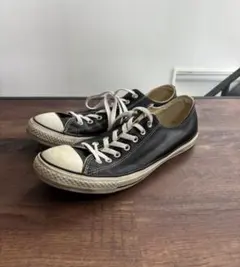 CONVERSE オールスター ブラック レザー　us12/30cm
