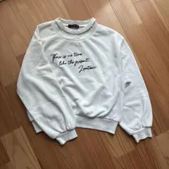 LOVE TOXIC メッセージトレーナー ホワイト　M 150