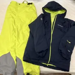 mont-bell スキーウェア ネイビー/ライム　ジュニア160