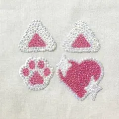 うちわデコ パーツセット ねこ 猫耳