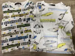 電車柄長袖カットソーセット