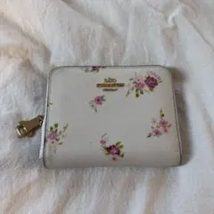 COACH 二つ折り財布 花柄