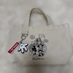 東京ディズニーリゾート　ミルクフェドコラボ　ミッキー ミニー トートバッグ