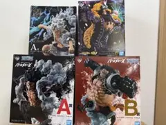 ワンピース1番くじ4種セット ルフィ ギア5 スネイクマン バウンドマン　黒髭