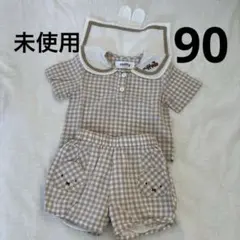新品　バースデイ　ミッフィー 耳つき　セーラー襟トップス　かぼちゃパンツ　ズボン