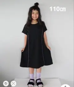 新品！SHOO•LA•RUE メロー使いカットジョーゼットワンピース　110㎝のサムネイル