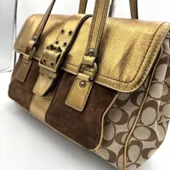 美品　COACH 085　ハンドバッグ　ショルダーバッグ　ソーホー　シグネチャー 楽天市場】【バッグ】COACH コーチ ソーホー シグネチャー