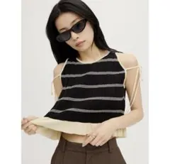 アメリビンテージ♡ameri vintageフリフリニットトップスのサムネイル