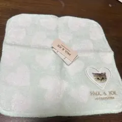 PAUL & JOE 猫刺繍 タオルハンカチ