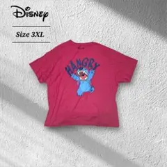 DISNEYディズニーリロアンドスティッチプリントTシャツフェードレッド赤3XL