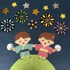 壁面飾り 夏壁面飾り　七月壁面　八月壁面のサムネイル