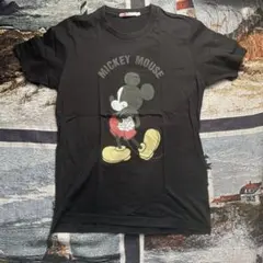 ミッキーマウス ブラック Tシャツ L