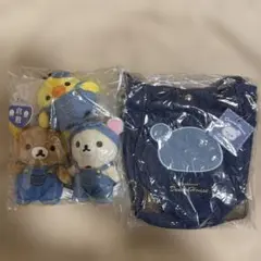 ぶらさげぬいぐるみ リラックマ&コリラックマ&キイロイトリ➕スクエアショルダー