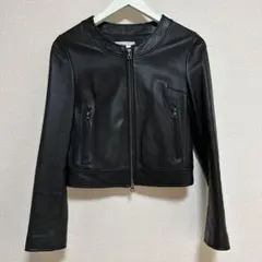 studious ノーカラーレザージャケット　size 0