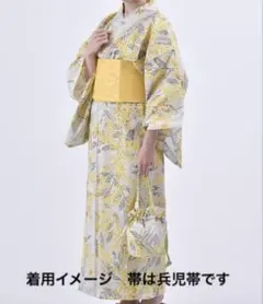 美女と野獣　ベル柄　セパレート浴衣　120cm