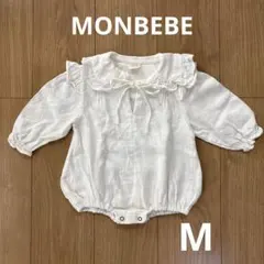 monbebe ブラウスロンパース M ホワイトのサムネイル