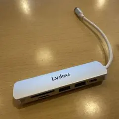 Lvdou USB C ハブ 6-in-1 Type-C アダプタ