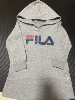 FILA 裏起毛パーカーワンピース