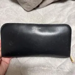 SAINT LAURENT ブラックレザー長財布