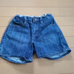 中古　デニムハーフパンツ 130cm