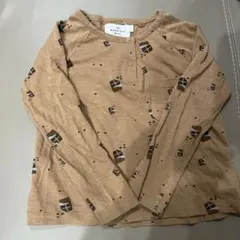 MONSIEUR MINI チョコレート柄 長袖カットソー