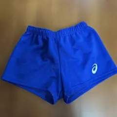 アシックス 青 ショートパンツ レディース