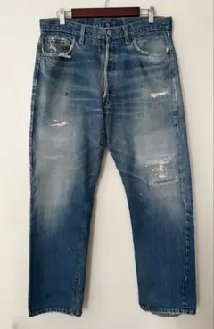 【希少W35】70sリーバイス501 66前期 16刻印縦落ち ヒゲ 雰囲気抜群
