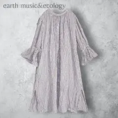 【earth music&ecology 】　マルチストライプワンピース