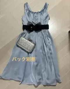 【美品】ライトブルー パーティドレス　9号(M相当)