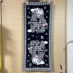 フェイスタオル♡サンリオ♡クロミ× チェック柄❤︎モノトーン❤︎