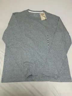 無印良品 クルーネック長袖Tシャツ M グレー