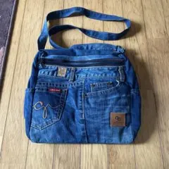 GUESS JEANS デニムショルダーバッグ