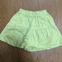 GU ライトグリーン フレアハーフパンツ 140cm