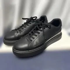ZARAブラックレザー厚底スニーカー 28.5cm