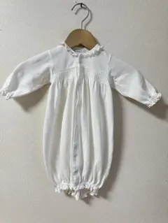 ファミリア セレモニードレス 新生児 退院着　ツーウェイ・ドレスオール　60