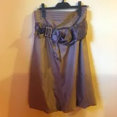 セシルマクビー サテン バルーン ワンピース