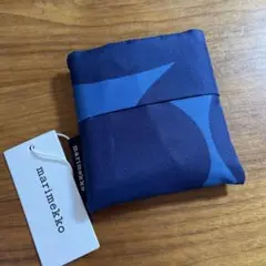 【新品】marimekko エコバッグ ウニッコ ブルー