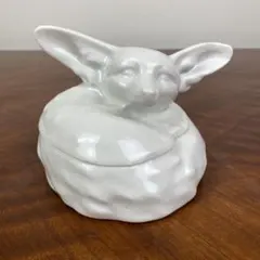 美品 フランスアンティーク ミシェル・コーガン 白うさぎ テリーヌ