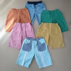 キッズ ハーフパンツ 5枚セット まとめ売り130センチ