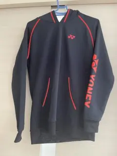 YONEX フード付きウェア ネイビーオレンジ