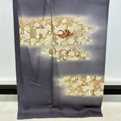 D716 訪問着 宝尽くし 刺繍 金彩 正絹 着物 袷 しつけ糸付き未使用極美