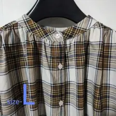 ReSsFul レスフル チェック柄 スタンドカラー シャツ