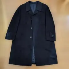 dunhillオーダー チェスターコート 黒　カシミア